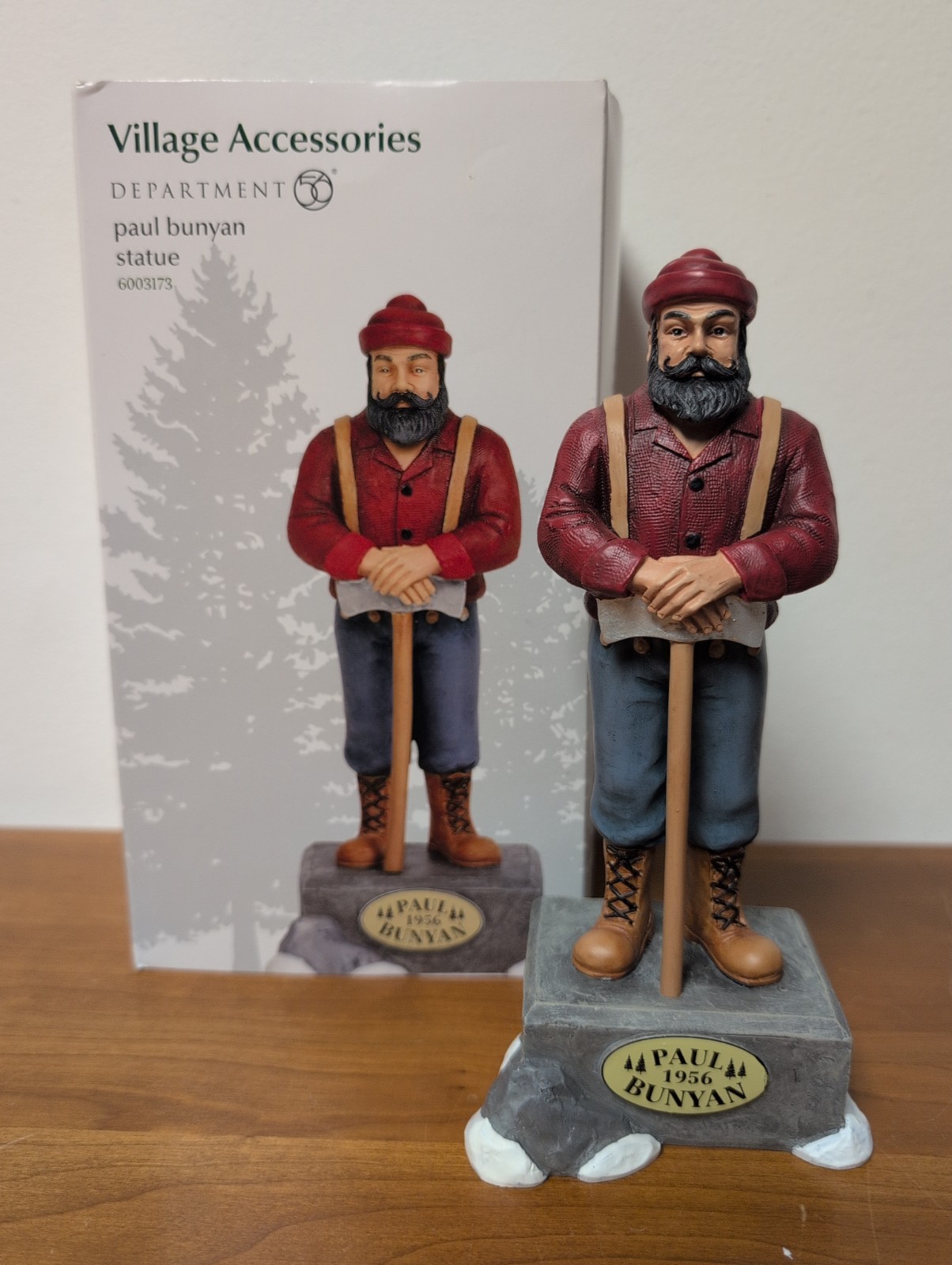 Dept 56 PAUL BUNYAN STATUE Christmas Figurine #6003173 Minnesota Lumberjack Box Dept 56 PAUL BUNYAN STATUE Christmas Figurine #6003173 Minnesota Lumberjack Box
