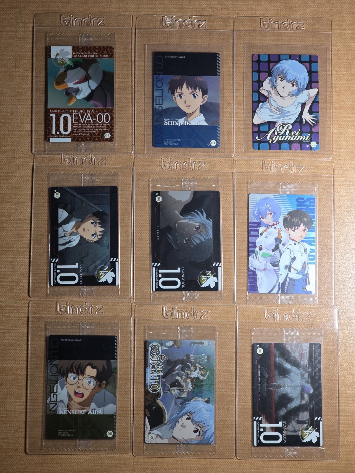 9 Card Lot Evangelion Wafer BANDAI  Japanese 7 Sealed