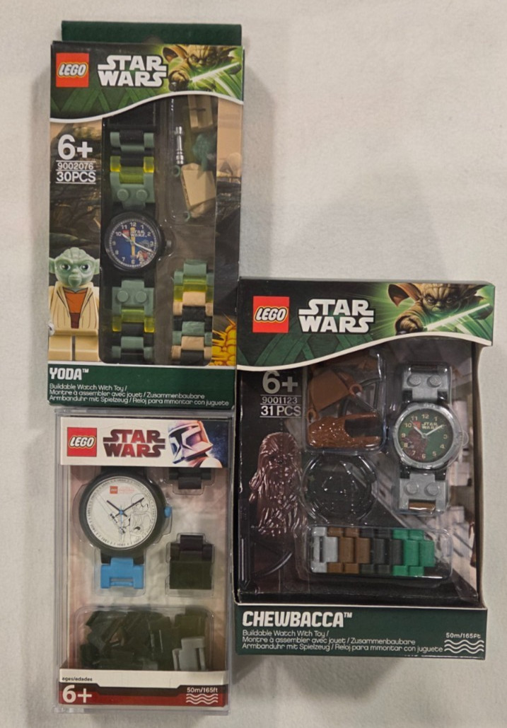 LEGO STAR WARS: Buildable Watches (Lot of 3)