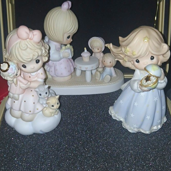 Precious Moments Enesco Lot of 3 Porcelain Figurines  No Boxes. Great Pieces ⭐️