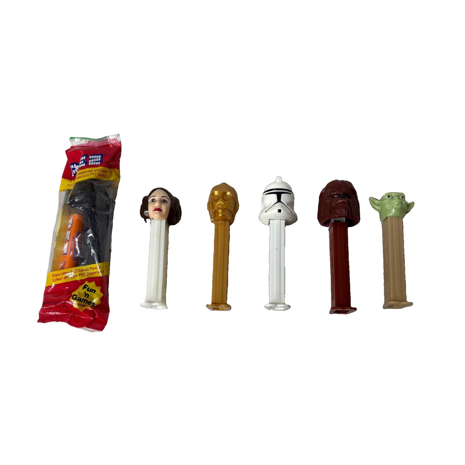 Early 90’s Star Wars Pez Dispensers Set Collectibles Lot of 6