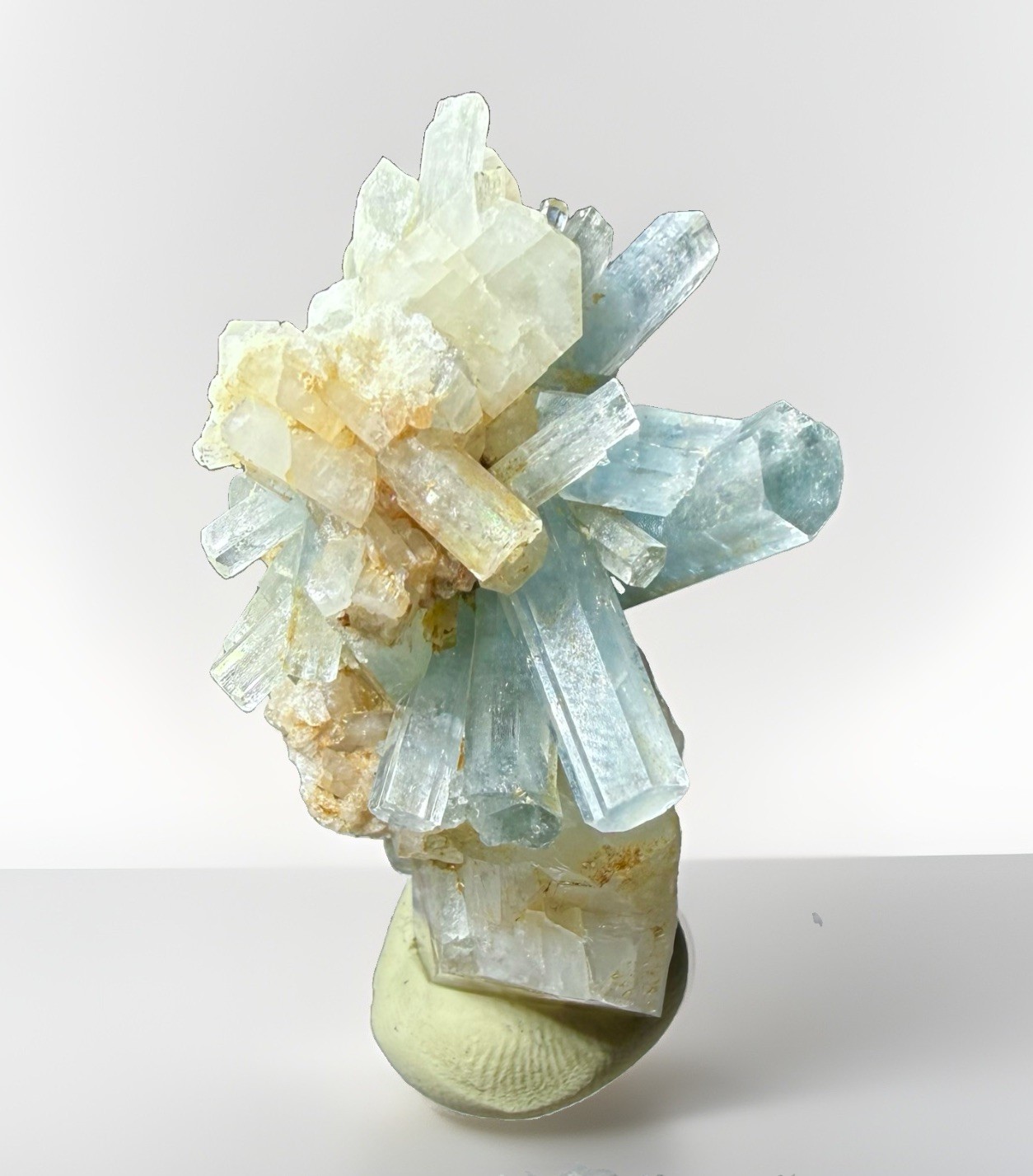 Stunning Natural Blue Aquamarine Crystal Matrix Raw Cluster Specimen Gem Grade Stunning Natural Blue Aquamarine Crystal Matrix Raw Cluster Specimen Gem Grade