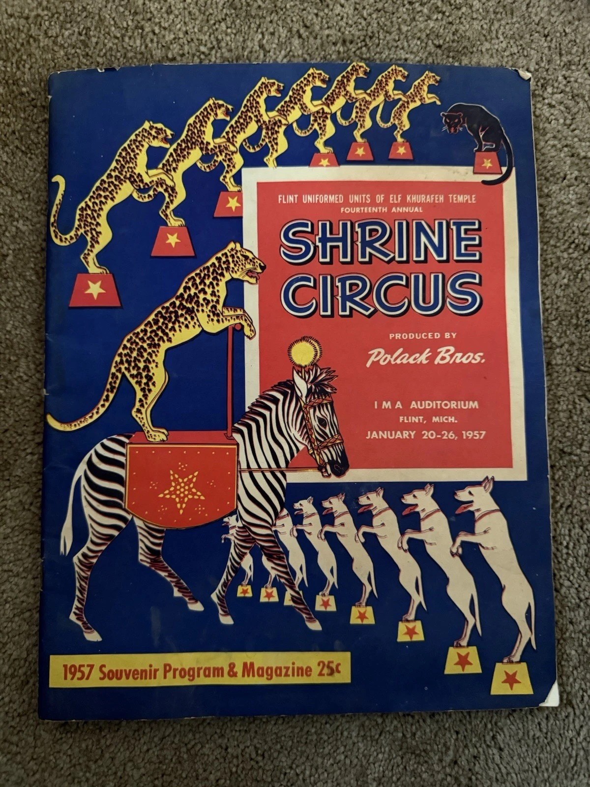 1957 Shrine Circus Souvenir Program & Magazine