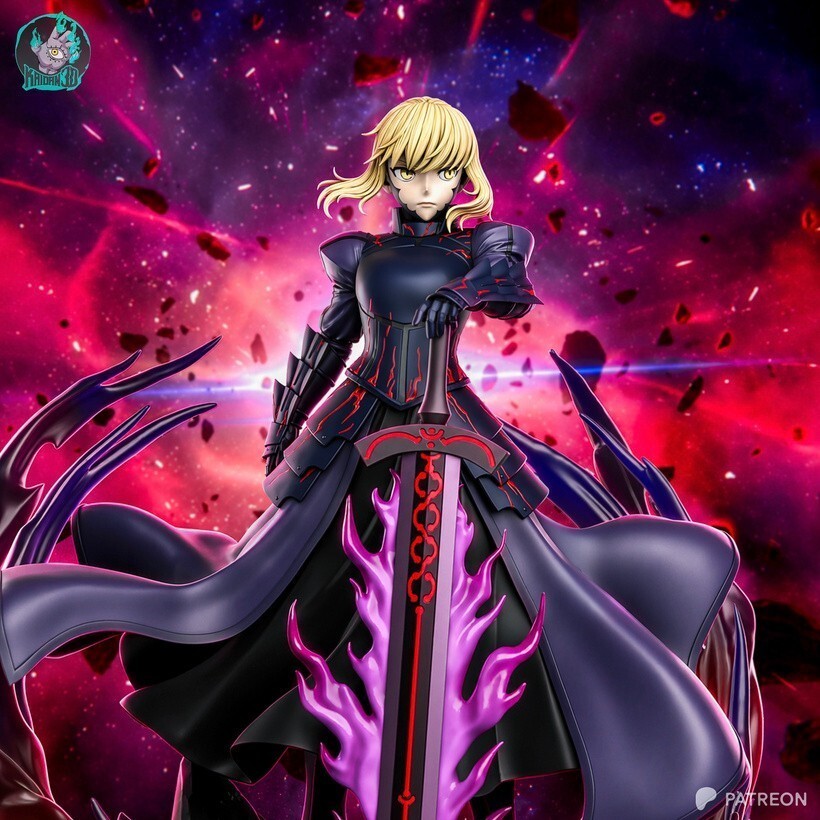 1:8 Saber Alter Fate Stay Night Fan Art UNPAINTED High Quality Garage Kit