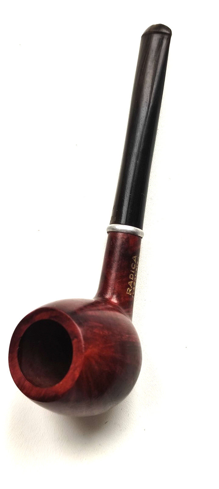 Antique tobacco pipe made of briare /radica. Mid 20th century Italy unsmoked Antique tobacco pipe made of briare /radica. Mid 20th century Italy unsmoked