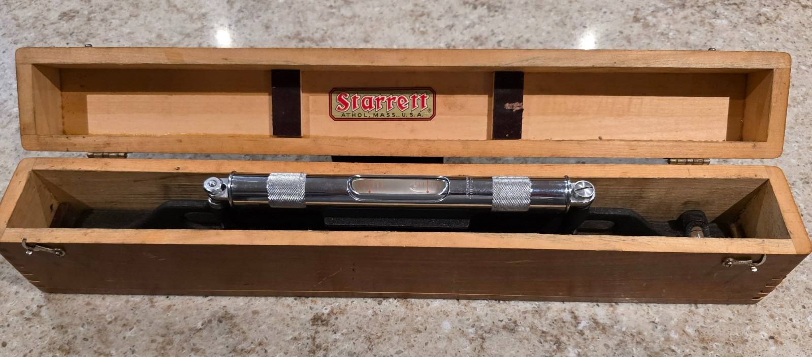 Starrett No. 98-18 Machinists Precision Level 18 Inch w/Original Box 1940's/50's Starrett No. 98-18 Machinists Precision Level 18 Inch w/Original Box 1940's/50's