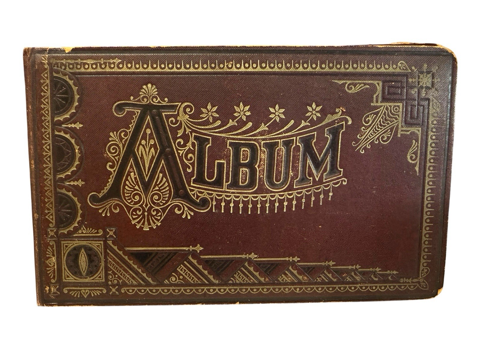 Antique Victorian Autograph Book Album Poem Die Cut Scraps Sketch Ephemera 1880s