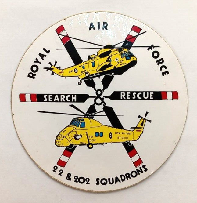 Vintage c1985 RAF Royal Air Force Search & Rescue 22 & 202 Squadrons