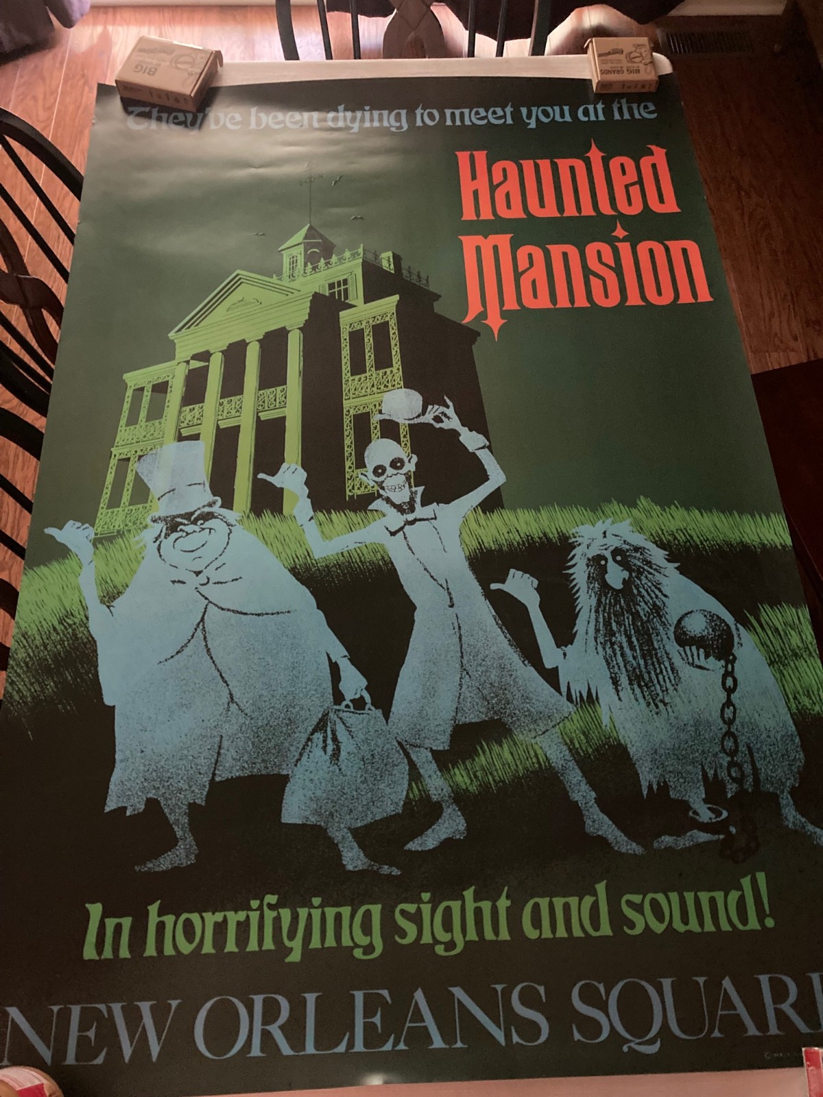 Haunted Mansion ATTRACTION POSTER 36x54 Haunted Mansion ATTRACTION POSTER 36x54