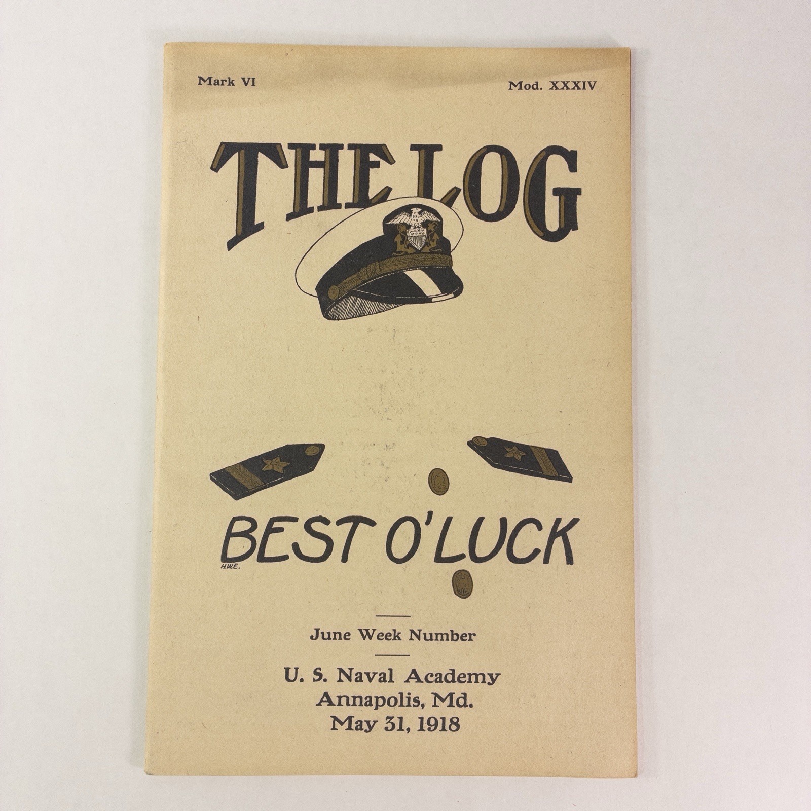 Vtg THE LOG May 31, 1918 U.S. Naval Academy Midshipmen Annapolis MD Old Magazine Vtg THE LOG May 31, 1918 U.S. Naval Academy Midshipmen Annapolis MD Old Magazine