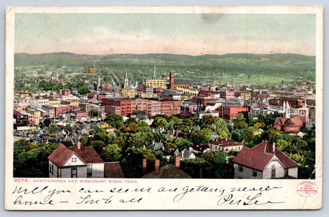 Antique Tennessee Postcard CHATTANOOGA Missionary Ridge 1908 Antique Tennessee Postcard CHATTANOOGA Missionary Ridge 1908