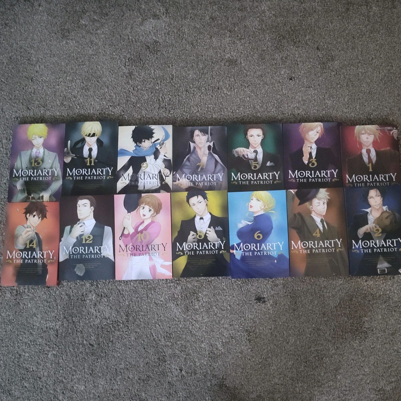 Moriarty the Patriot manga, Volumes 1-14