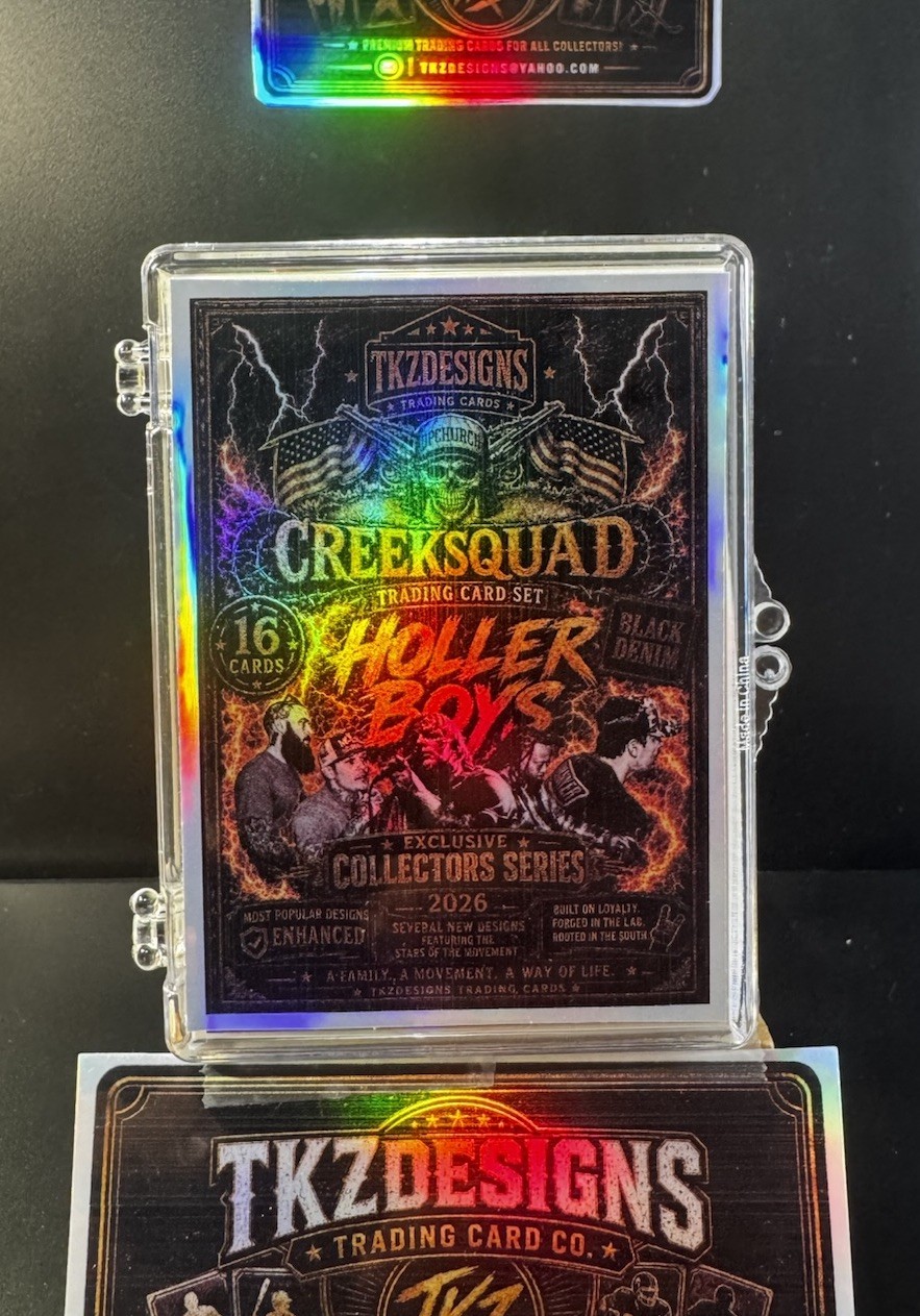 2026 Tkzdesigns CreekSquad Trading Card Set Signed  / Numbered /100  - 16 Cards