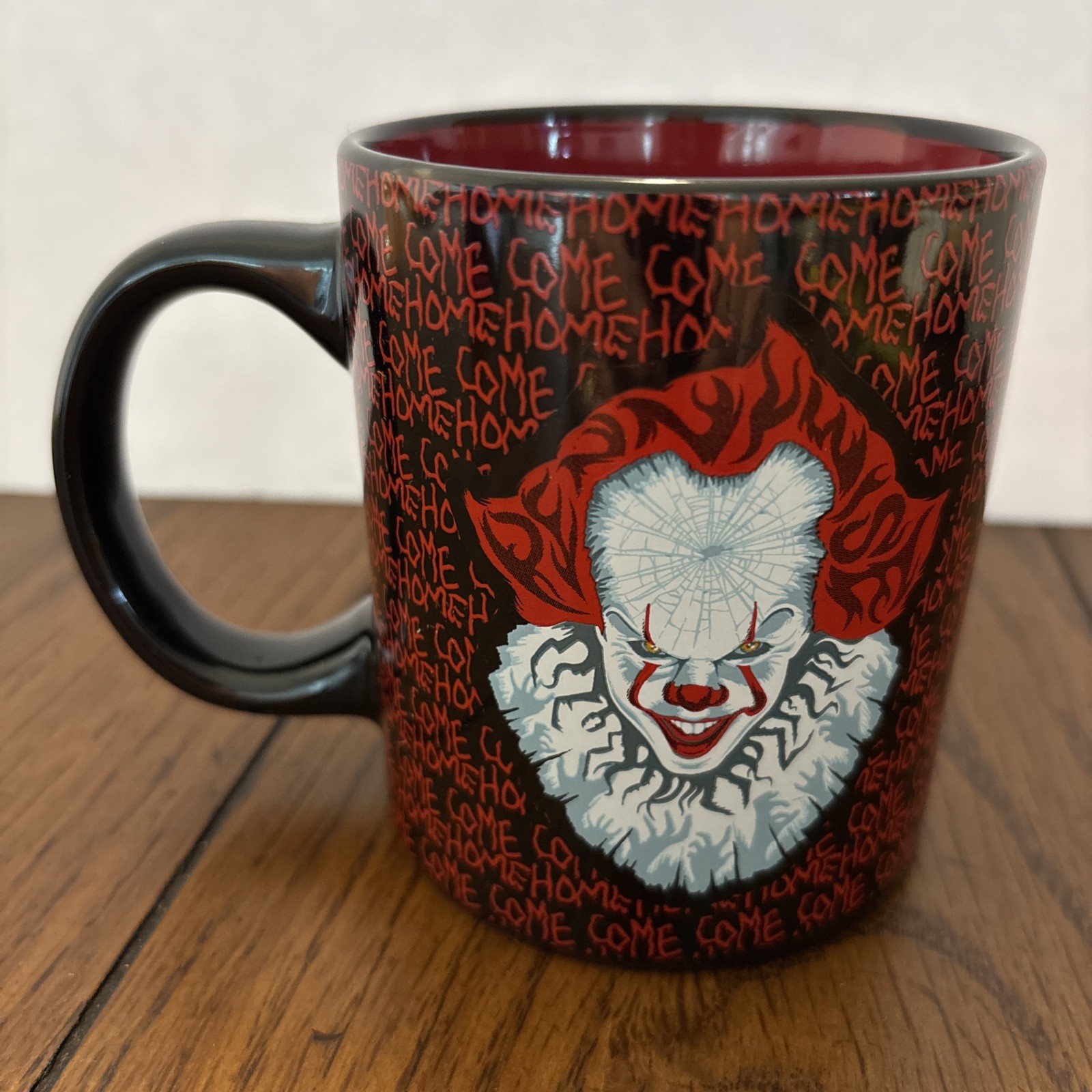 Pennywise 10oz IT Chapter 2 CultureFly Coffee Mug Red Black COME HOME Halloween