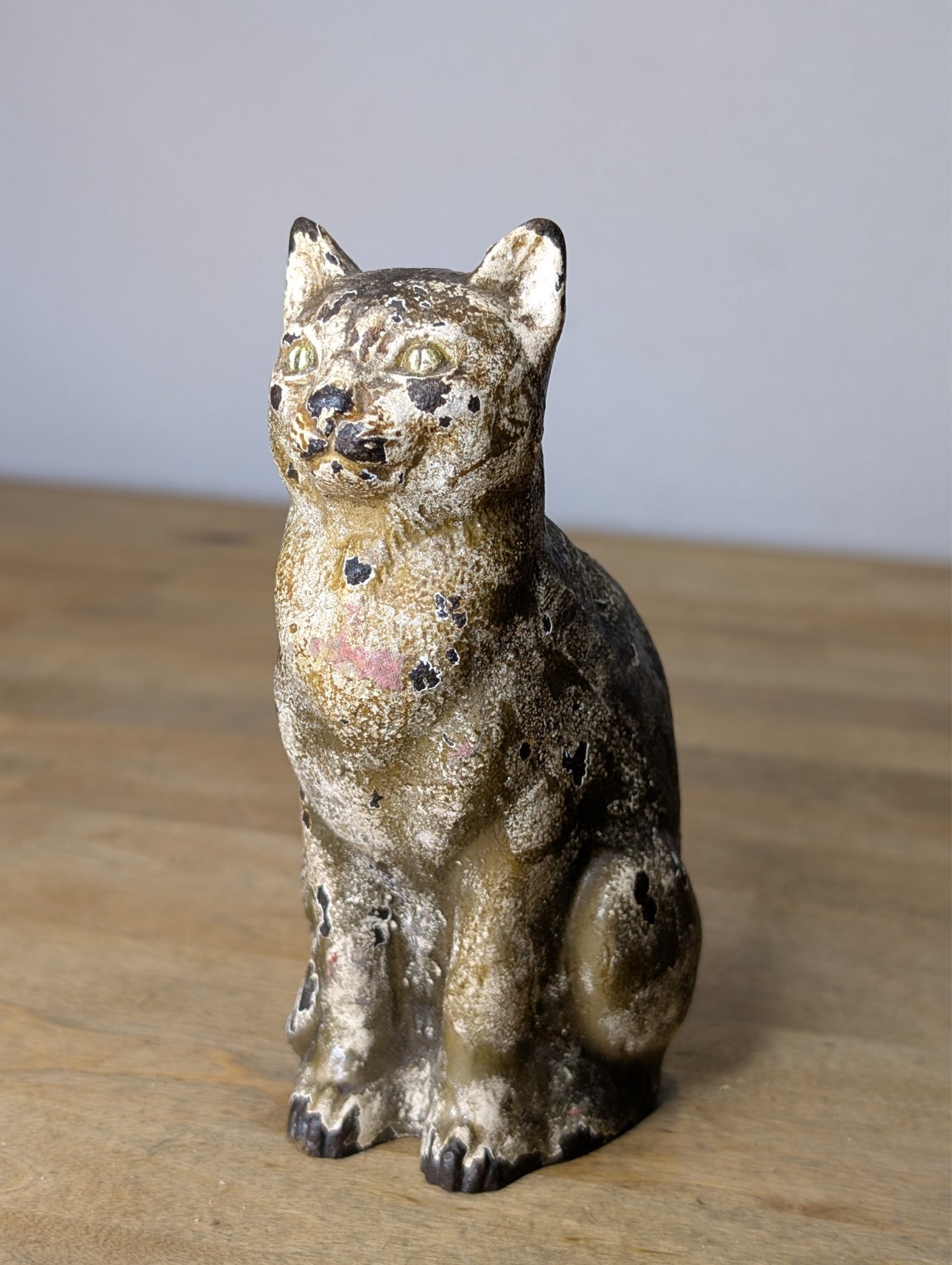 Antique CJO JUDD Cat Cast Iron Doorstop/Bookend USA Made Original Paint Patina Antique CJO JUDD Cat Cast Iron Doorstop/Bookend USA Made Original Paint Patina