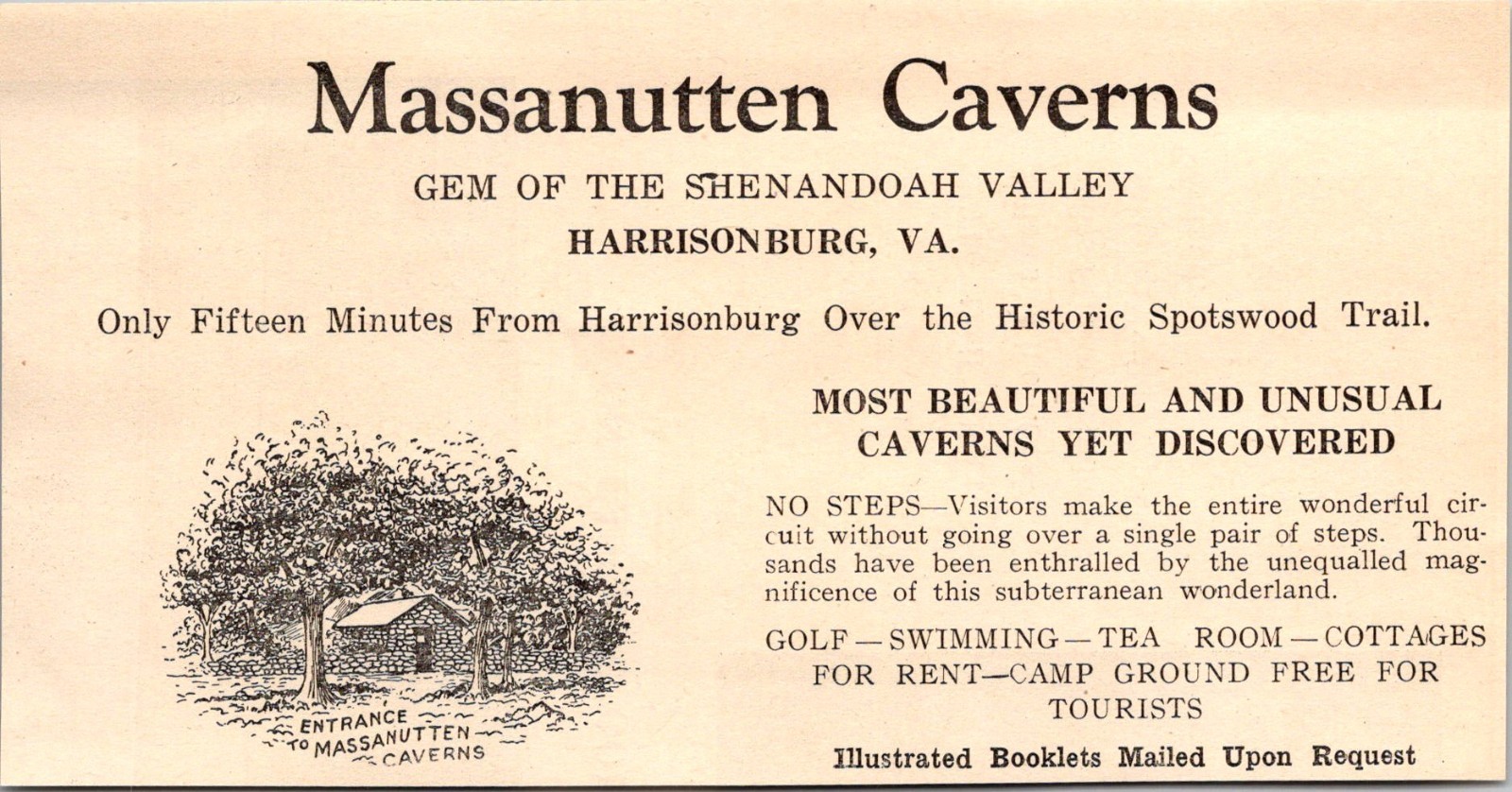 Massanutten Caverns Gem Of Shenandoah Harrisonburg W VA 1927 WV Clipping TAK1-8