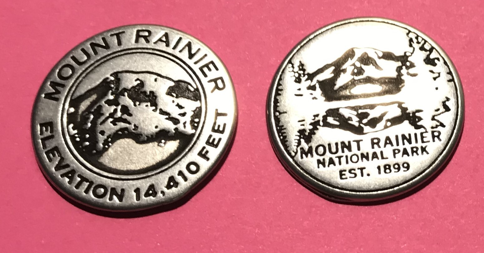 Mount Rainier National Park Collectible Token Mount Rainier National Park Collectible Token