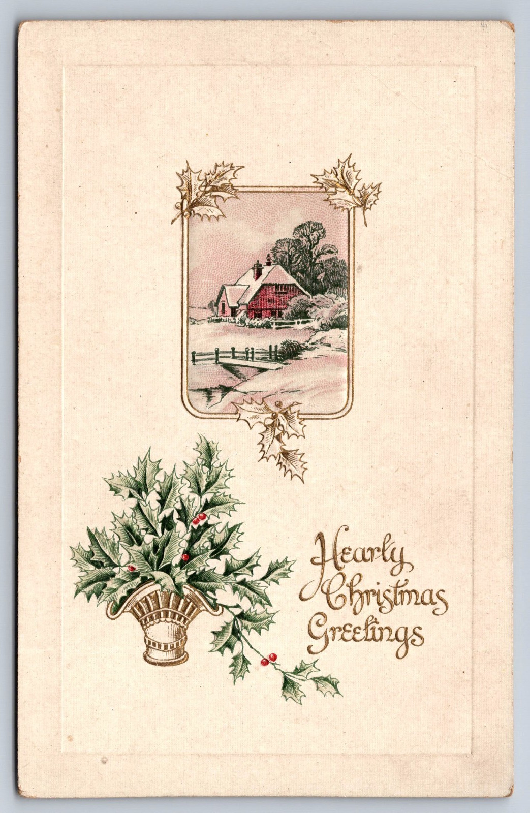 Christmas Greetings Postcard Christmas Greetings Postcard