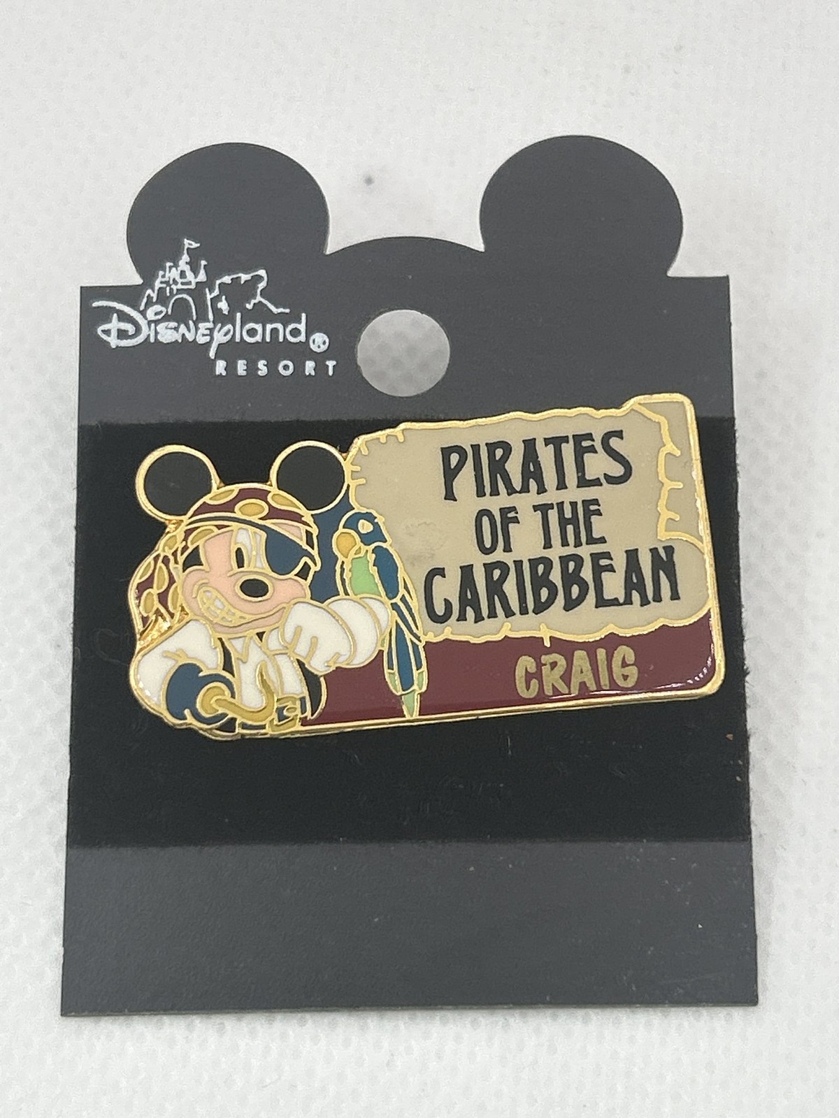 Disney Pirates of the Caribbean Name Pin CRAIG Disneyland Resort Mickey Disney Pirates of the Caribbean Name Pin CRAIG Disneyland Resort Mickey