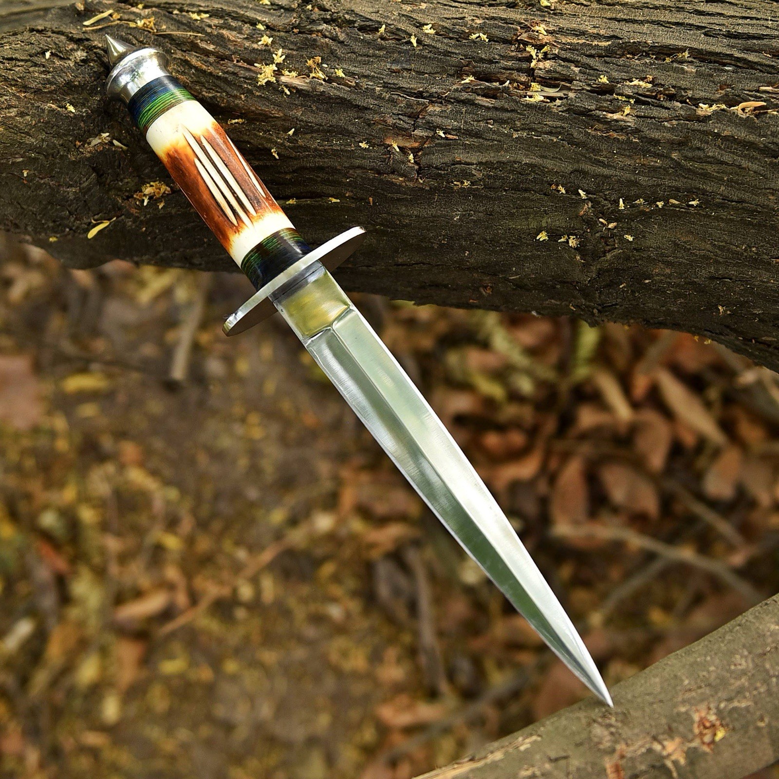 DS 1942 V42 Dagger US Special Forces WWII Dagger Double Edge Blade Knife