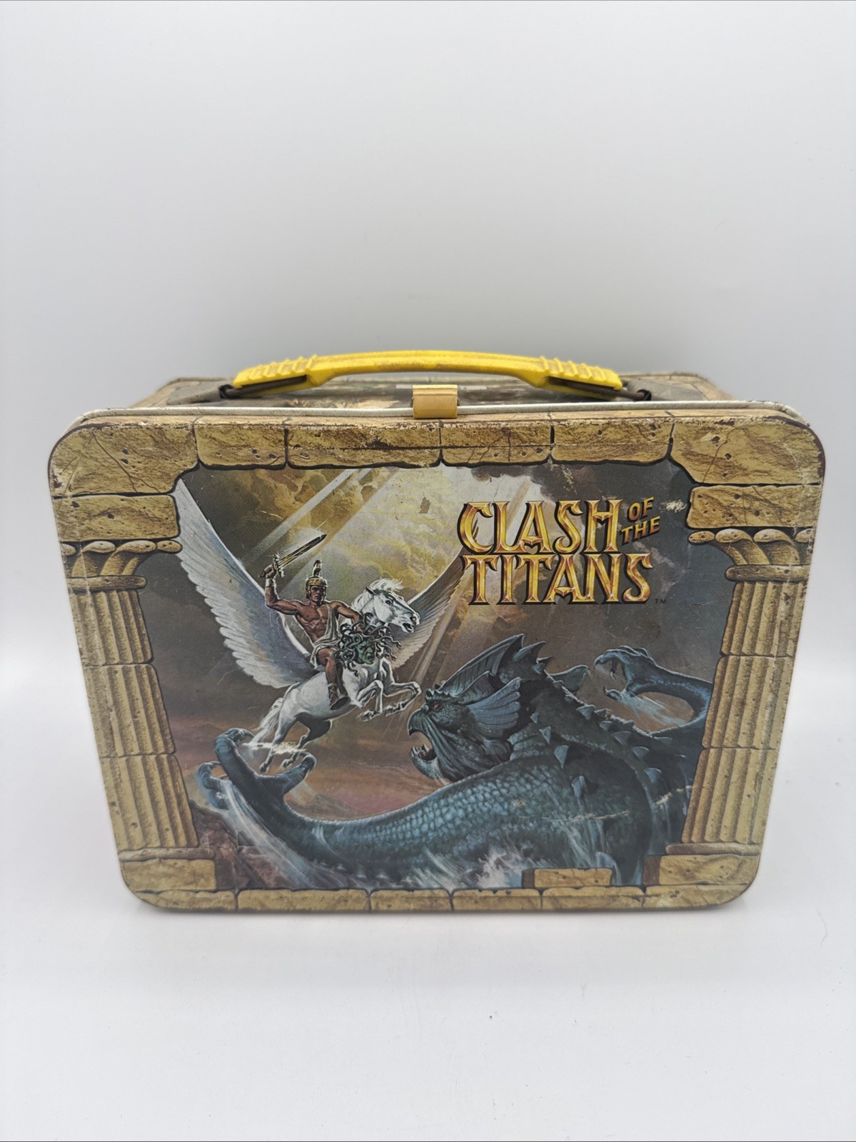 Vintage 1980 Clash of the Titans Metal Lunch Box NO Thermos
