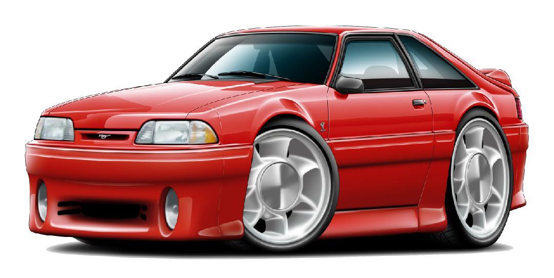 1993 Ford Mustang Cobra 5.0 Fox Body Wall Graphics Decals Stickers Garage Clings 1993 Ford Mustang Cobra 5.0 Fox Body Wall Graphics Decals Stickers Garage Clings