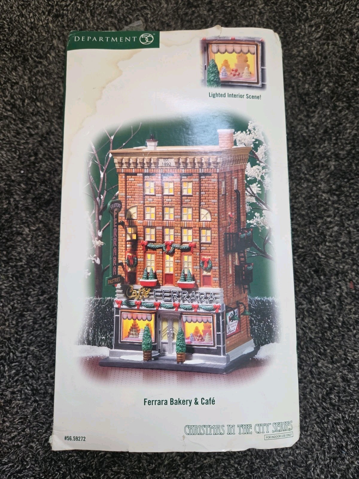 Department 56 Ferrara Bakery & Cafe 59272 Christmas In The City Lighted House Department 56 Ferrara Bakery & Cafe 59272 Christmas In The City Lighted House