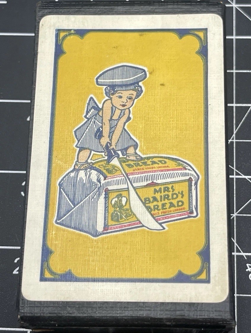 Rare Vintage Mrs Baird’s Bread Playing Cards Sealed Deck 10¢ Tax Stamp