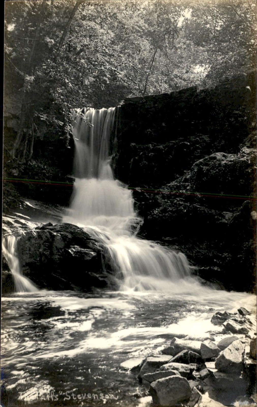 Stevenson Connecticut CT Falls c1910 Real Photo Vintage Postcard