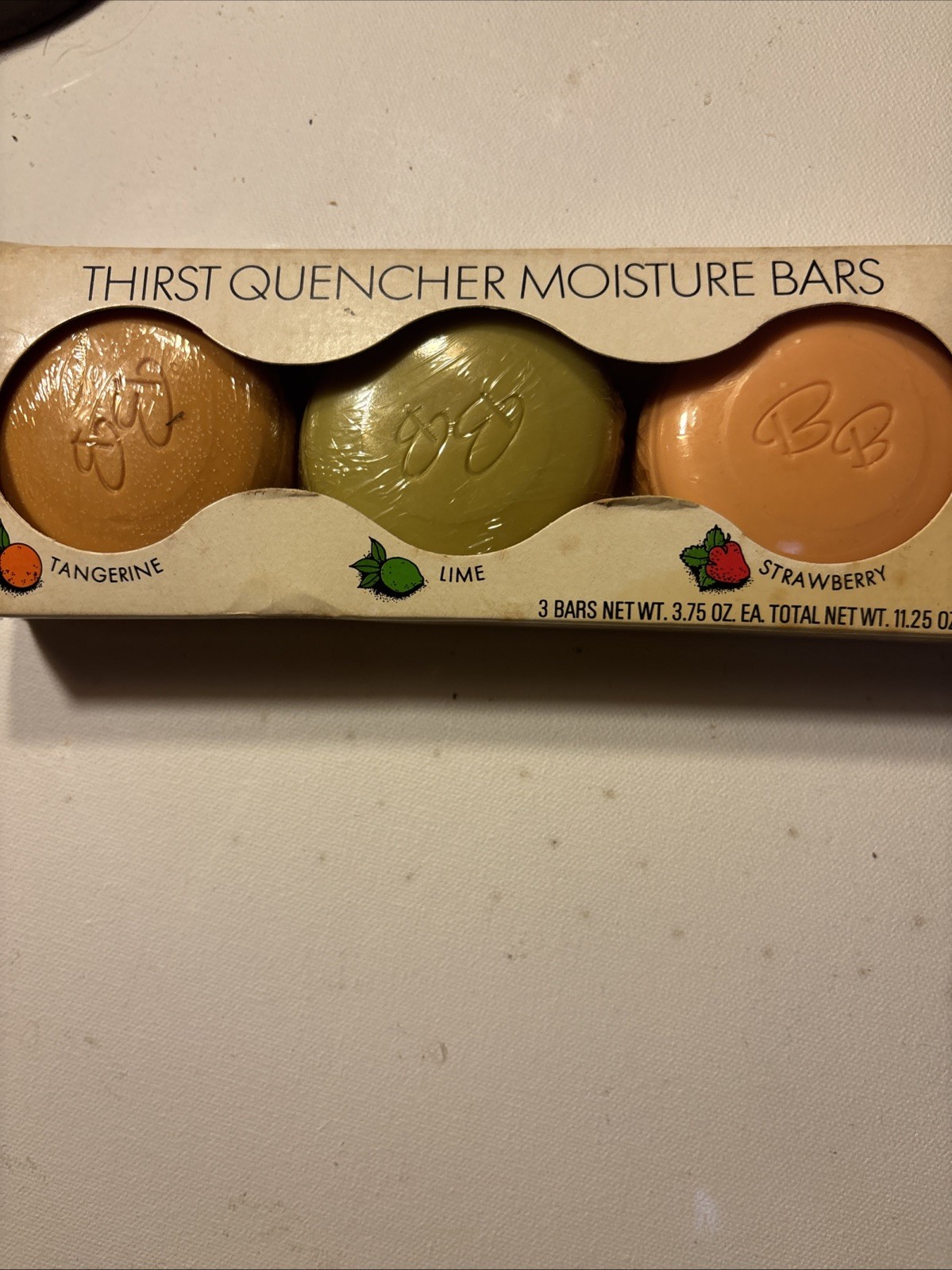 Vintage 1970s Bonne Belle Thirst Quencher Moisture Bars Soap Set 3 NOS Boxed