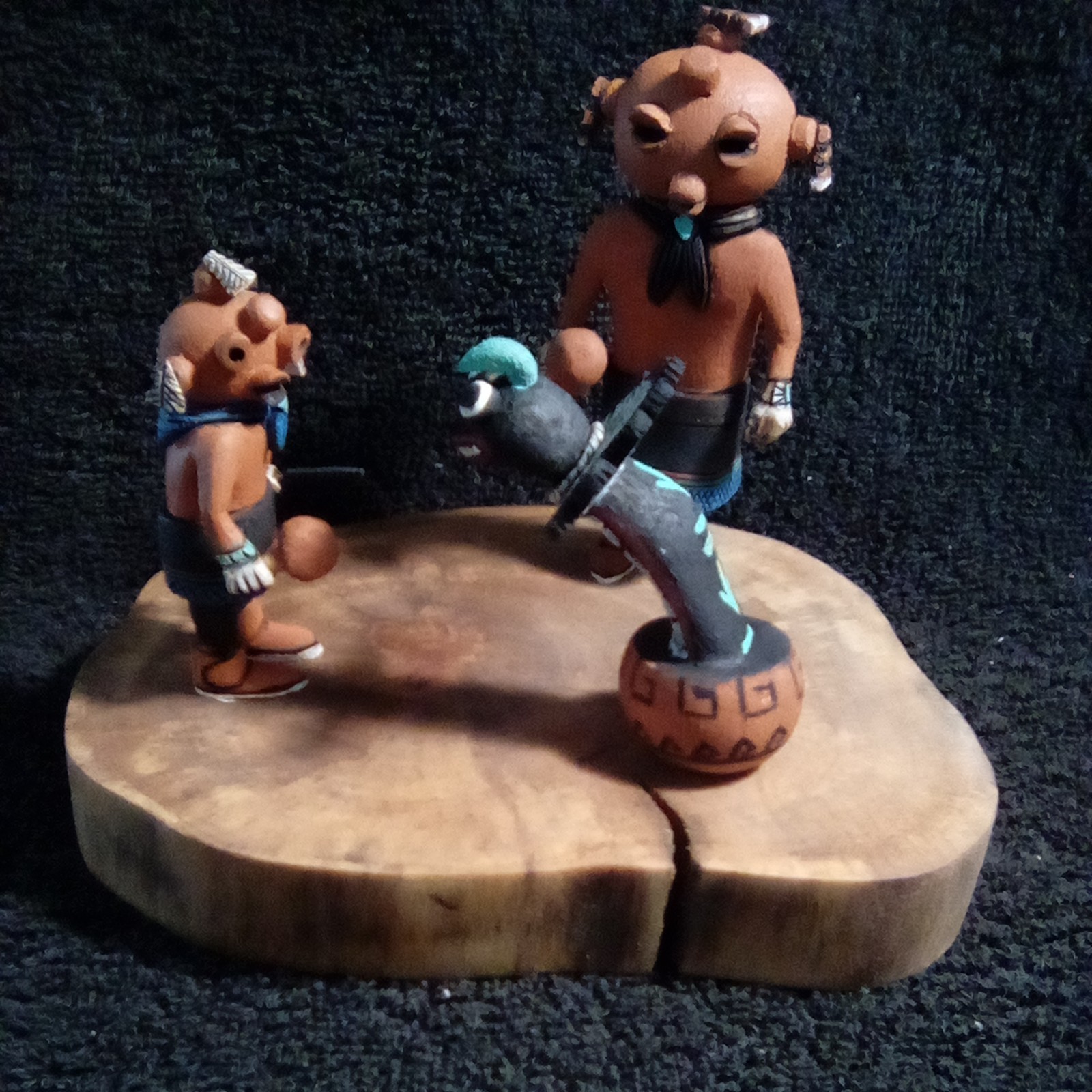 Hopi Kachina- Koyemsis with Water Serpent (buy direct from Carver) Hopi Kachina- Koyemsis with Water Serpent (buy direct from Carver)
