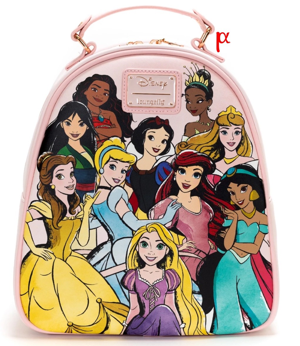 Loungefly Disney Princess Group Portrait Perfectly Pink Mini Backpack Exclusive