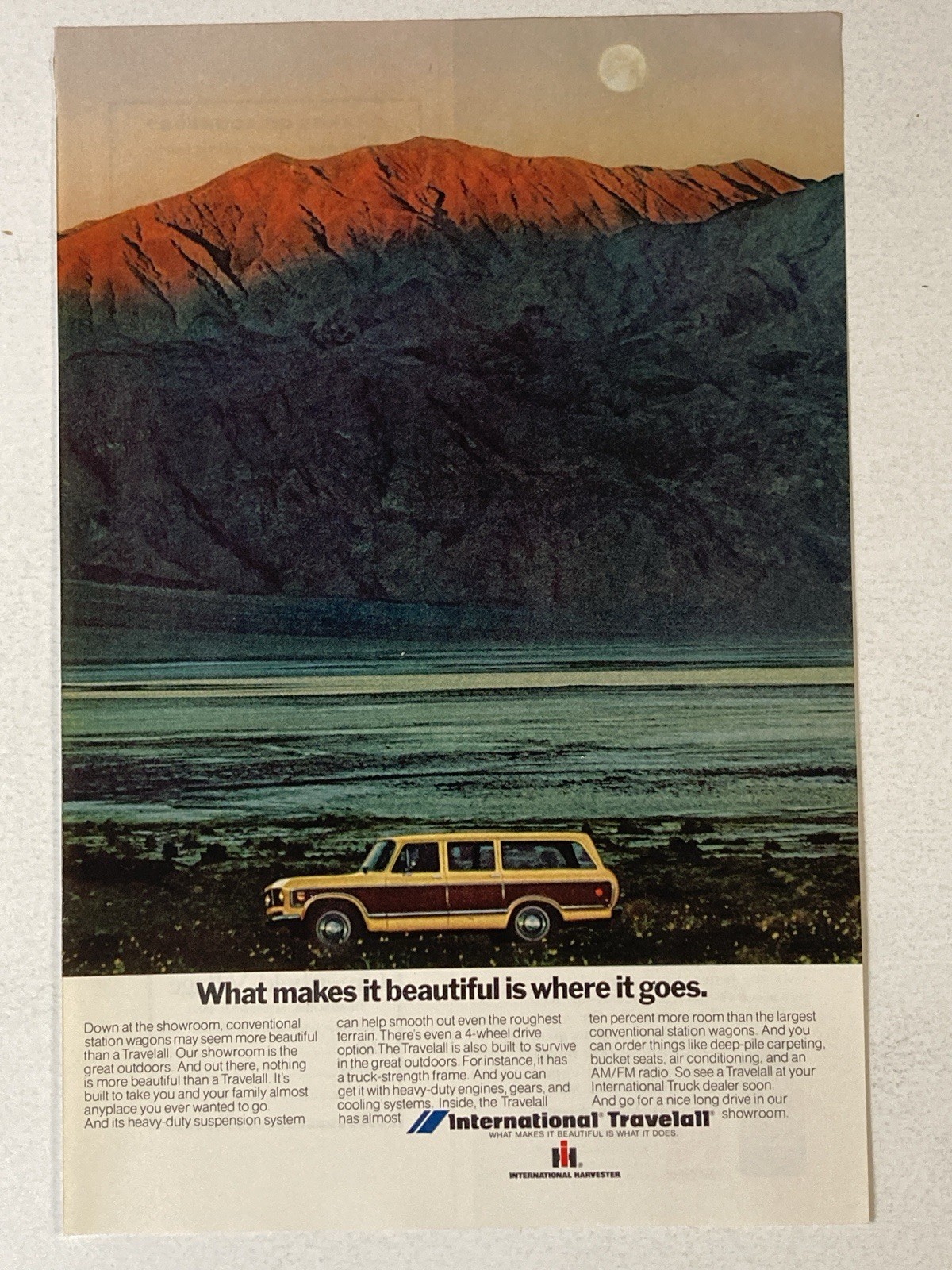 1974 International Harvester Travelall Print Ad Makes It Beautiful 1974 International Harvester Travelall Print Ad Makes It Beautiful