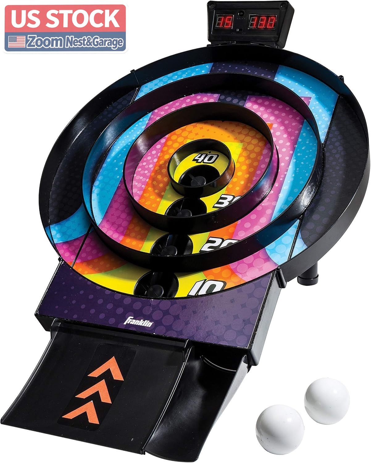 Franklin Sports Whirl Ball Arcade Game Auto Scoring for Kids Family