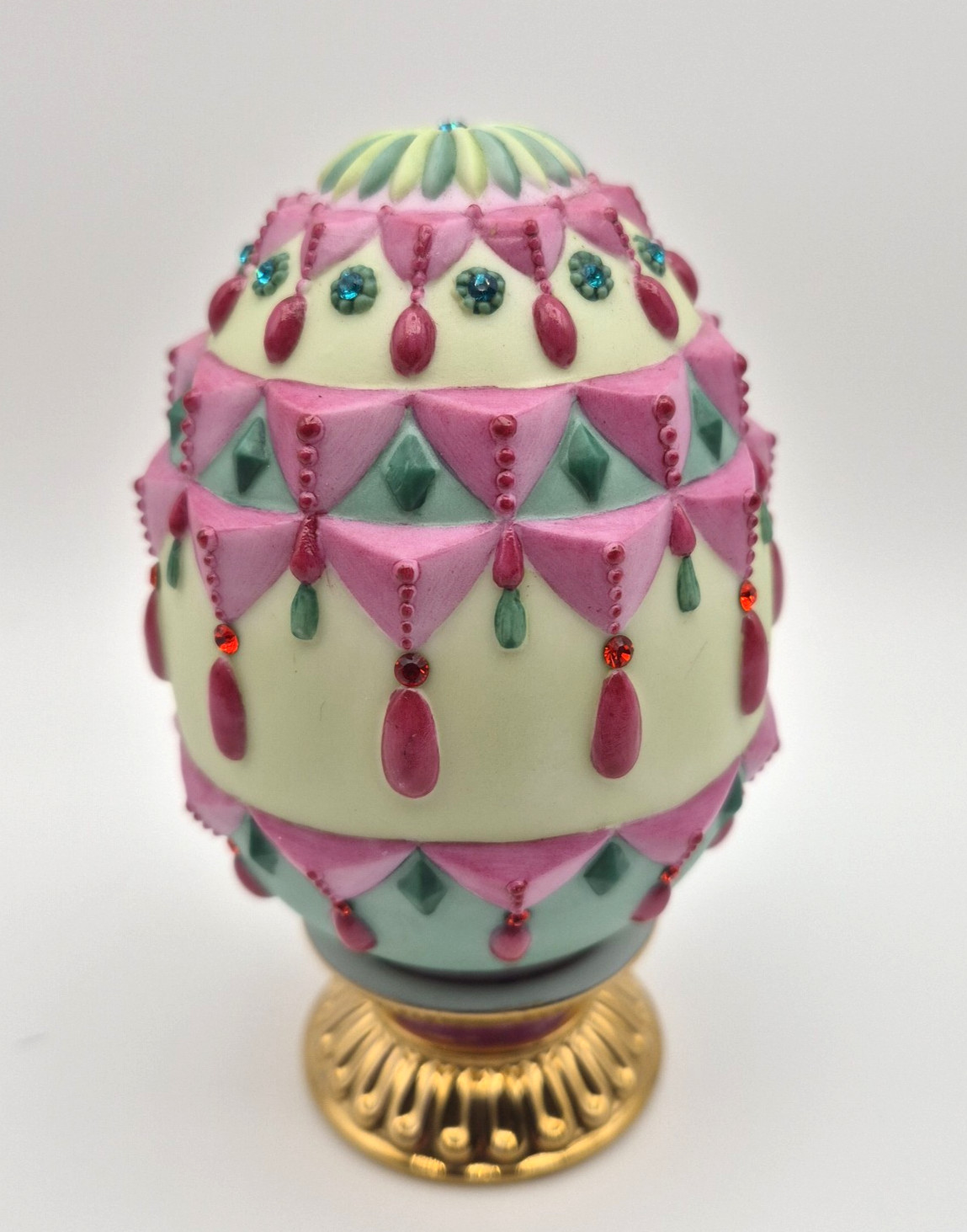 Lenox Jeweled Bedazzled Egg Paravneh Holloway East With Stand Lenox Jeweled Bedazzled Egg Paravneh Holloway East With Stand