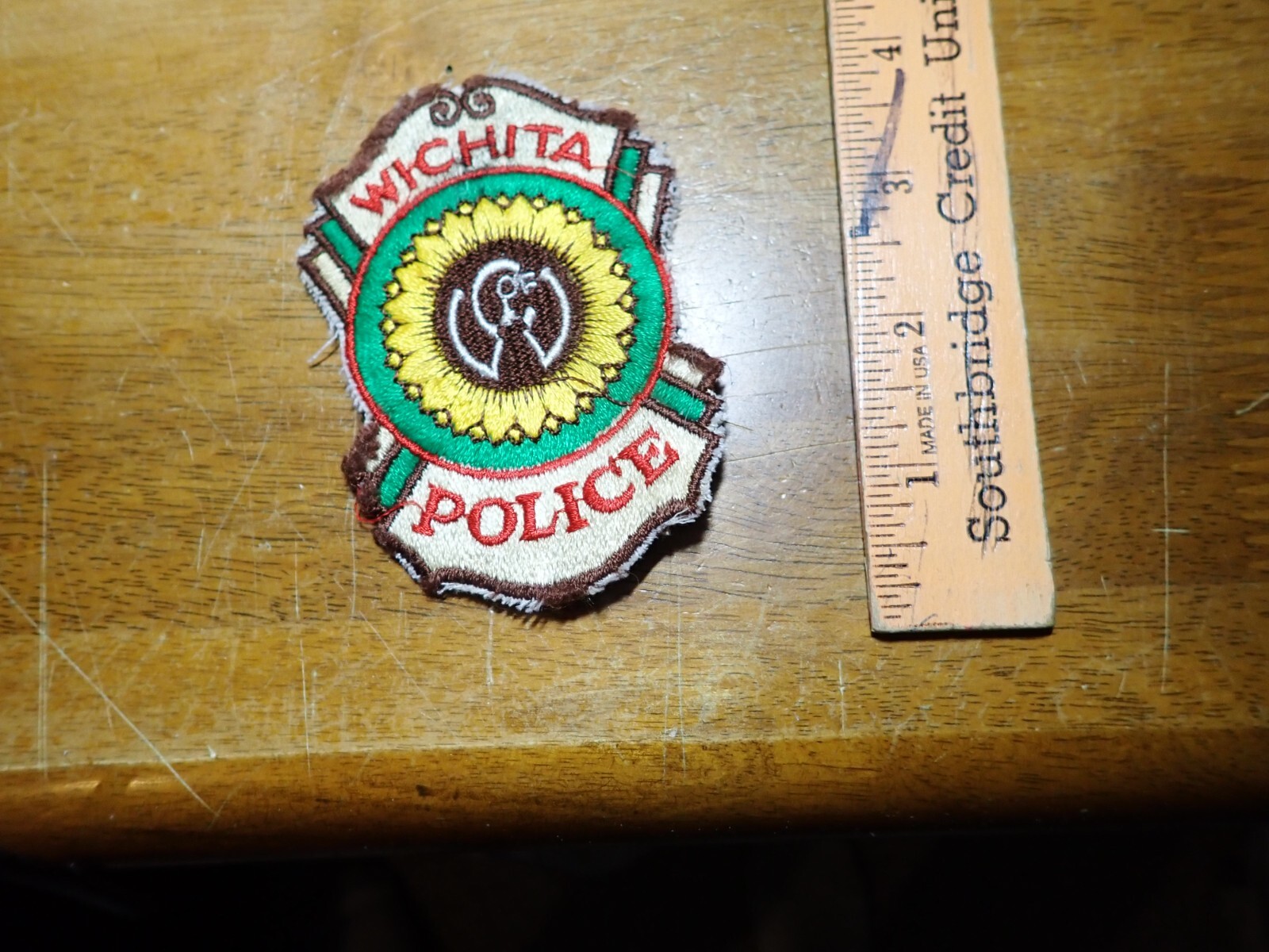 vintage WICHITA KANSAS  collectible   OBSOLETE  shoulder PATCH bx 10 #26