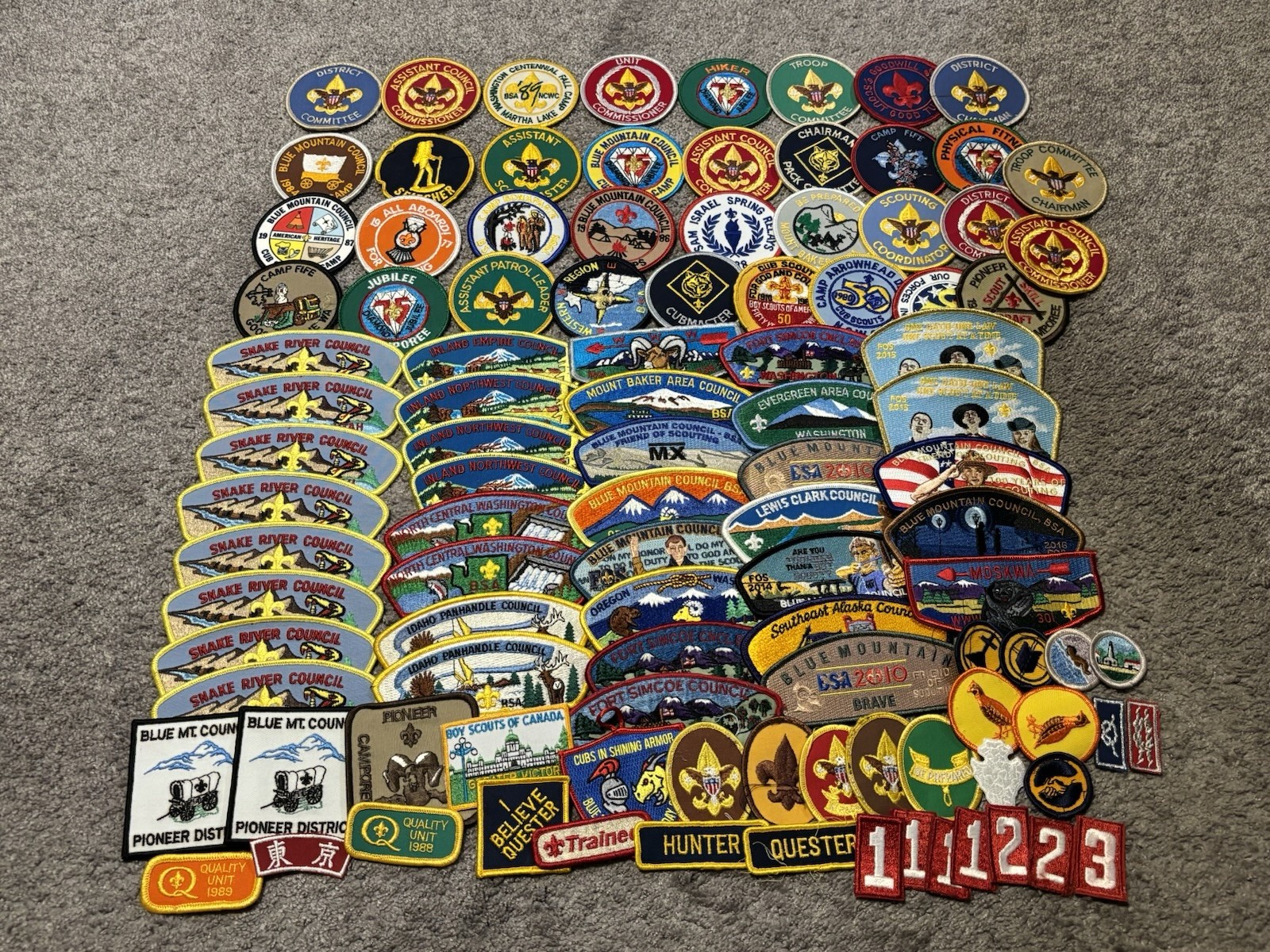Huge Lot Of 105 Boy Scouts of America BSA Mixed Patches Mostly New