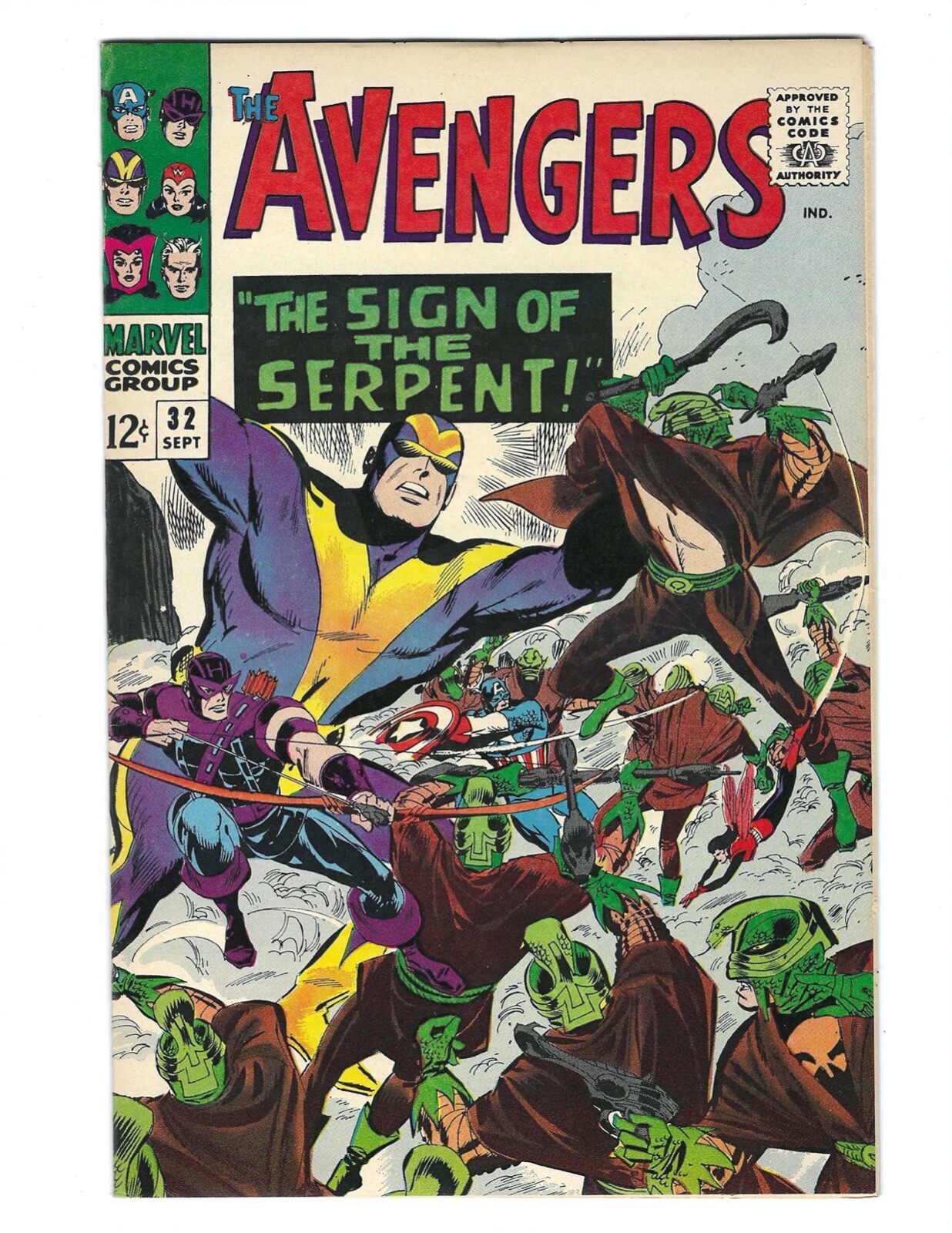 Avengers #32 1966 Flat tight and glossy VF/VF+ or better 1st Bill Foster App.