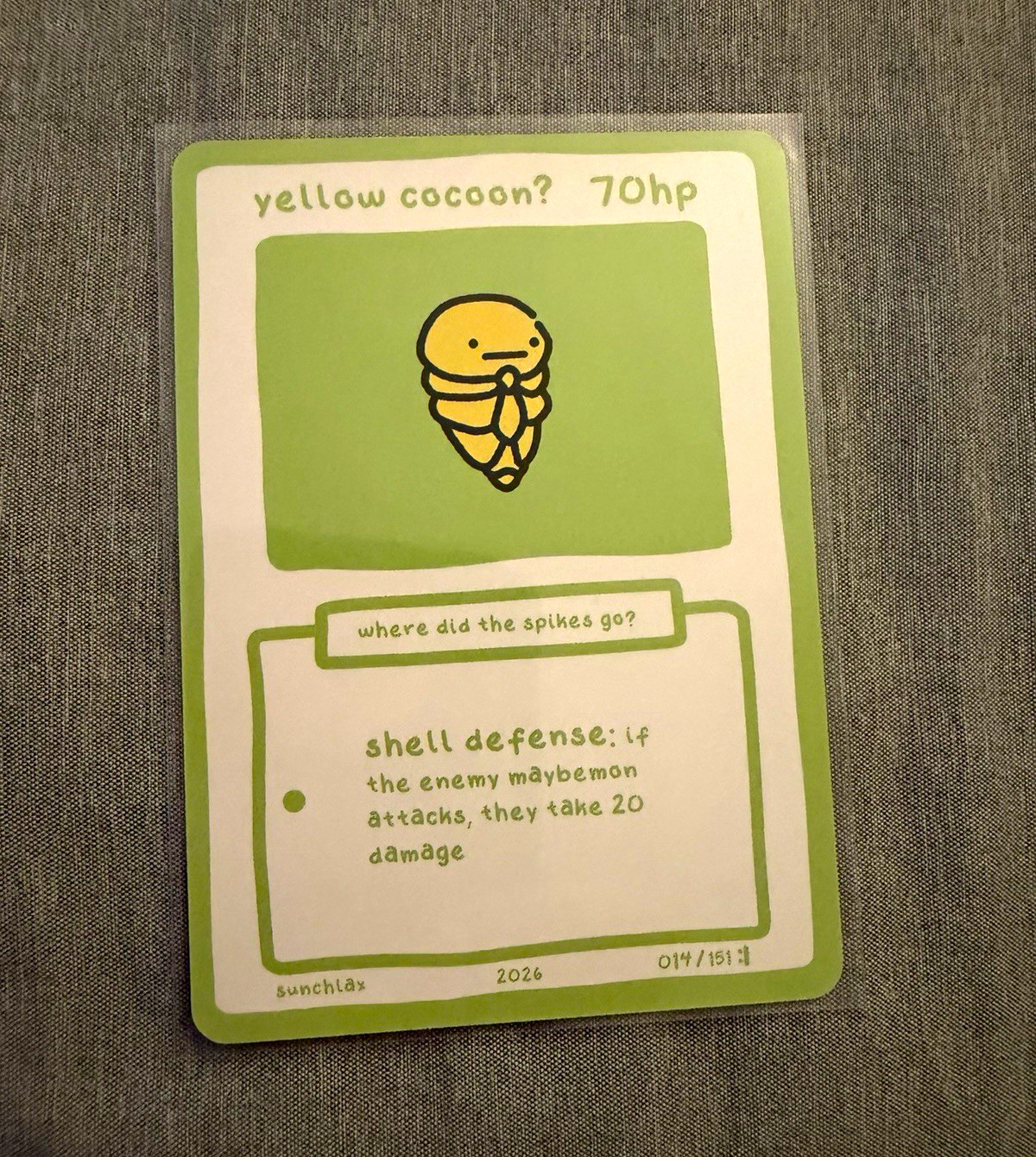 Maybemon yellow cocoon? #014/151 2026 Custom Maybemon yellow cocoon? #014/151 2026 Custom