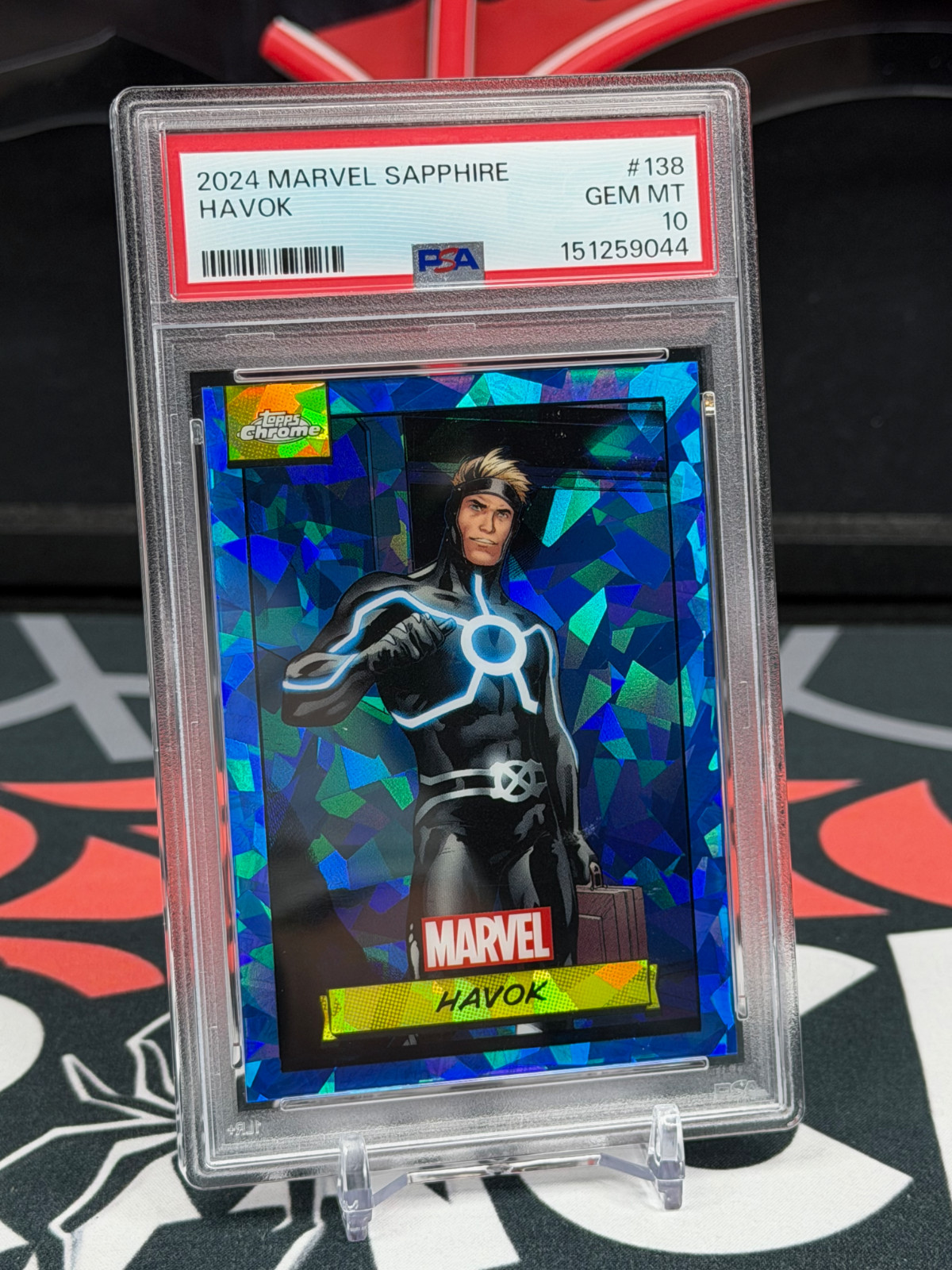 2024 Topps Chrome Marvel Sapphire Havok #138 PSA 10 2024 Topps Chrome Marvel Sapphire Havok #138 PSA 10