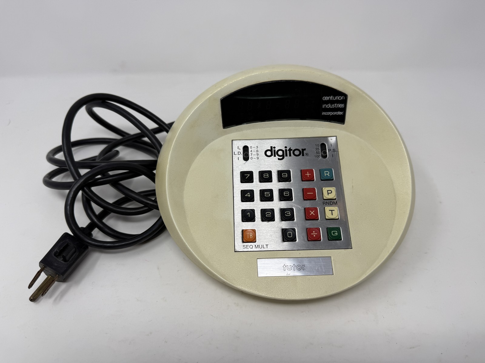 Vintage 1974 Centurion Digitor Tutor 7003 Arithmetic Module Working Vintage 1974 Centurion Digitor Tutor 7003 Arithmetic Module Working