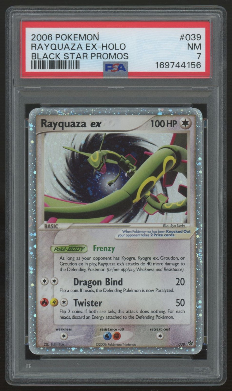 2006 Pokemon Rayquaza ex Black Star Promo Holo #39 PSA 7