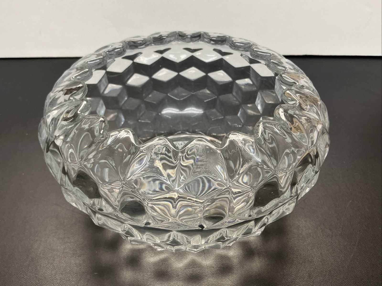 Vintage Fostoria Glass American Bowl 8” X 4.5”h 