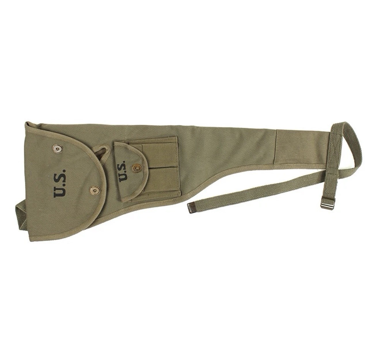 US WWII M1 Carbine Canvas Paratrooper Jump Case - Olive Drab - Marked JT&L 1944