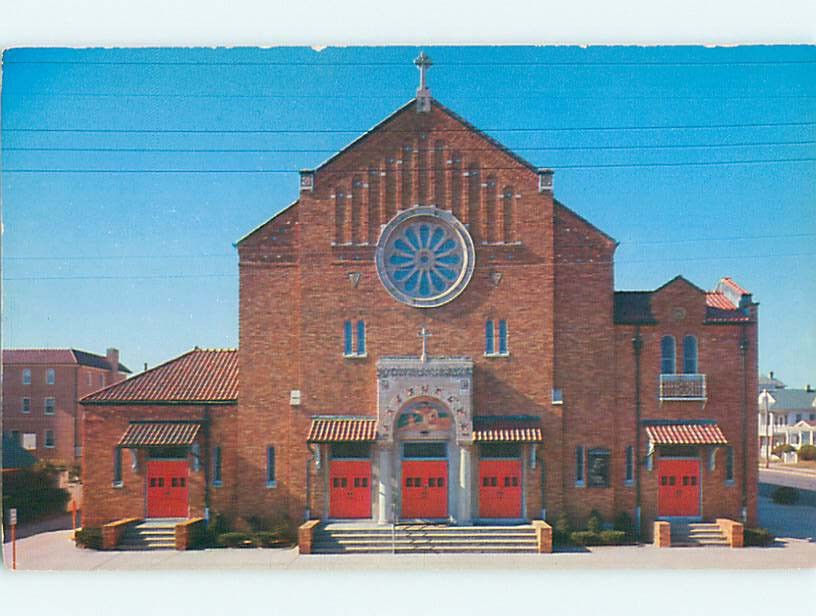 Unused Pre-1980 CHURCH SCENE Ocean City New Jersey NJ p3707