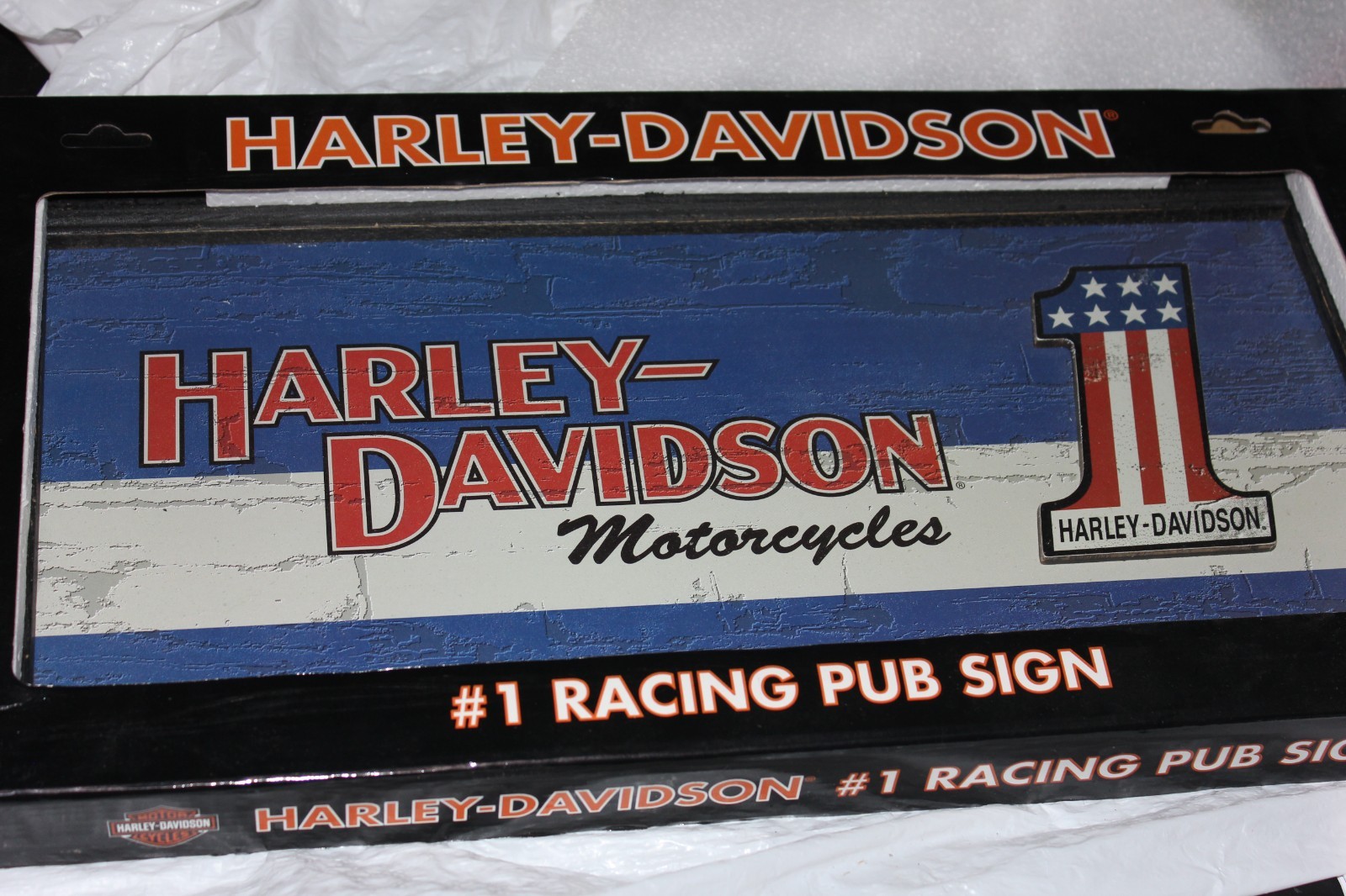 Harley Davidson#1 Racing Pub Sign