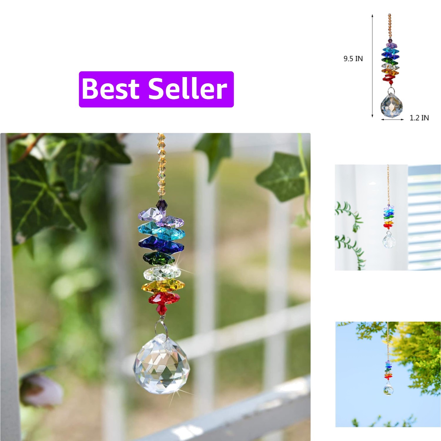 H&D Hyaline&Dora H&D 30mm Chandelier Crystals Ball Prisms Rainbow Octogon Cha... H&D Hyaline&Dora H&D 30mm Chandelier Crystals Ball Prisms Rainbow Octogon Cha...