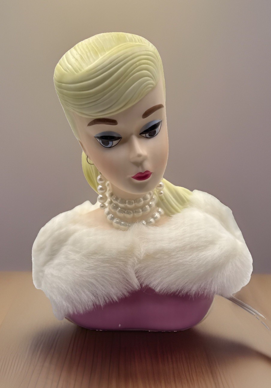 Vintage Enesco Barbie Enchanted Evening Lamp / Night Light Ceramic Bust W/ Box Vintage Enesco Barbie Enchanted Evening Lamp / Night Light Ceramic Bust W/ Box