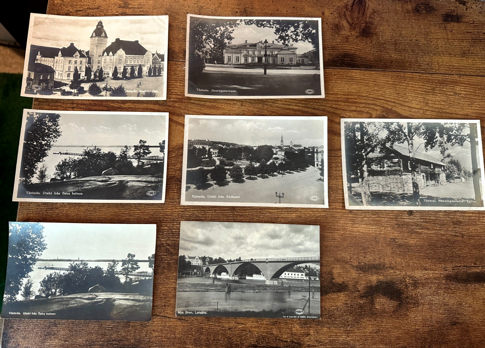 7 Vintage Swedish RPPCs – Västerås and Leksand