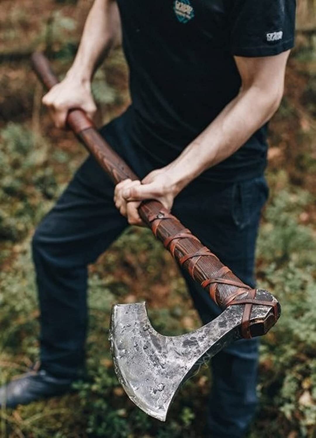 Vintage Ax Viking Double Handed Axe, Real Viking Weapon Tomahawk Throwing Ax MDM Vintage Ax Viking Double Handed Axe, Real Viking Weapon Tomahawk Throwing Ax MDM